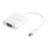 Adapter DELTACO USB C - VGA 1080P, white / USBC-VGA1 image 1