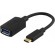 DELTACO USB 3.1 adapter, Gen 1 , Type C male - Type A female, 15cm, black  / USBC-1204 image 1