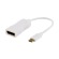 DELTACO USB 3.1 for DisplayPort adapter, USB Type C male - DisplayPort 19 pin female, 4K, UltraHD, white / USBC-DP1 image 1