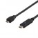 USB 2.0 cable, Type C - Type Micro B ha, 1m, black DELTACO / USBC-1024 image 3