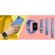 Silicone band PURO for Apple Watch, pink / AW40ICONROSE image 5