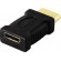  HDMI adapter, mini HDMI to HDMI, 19 pin ho-ha, gold plated connectors DELTACO / HDMI-17 image 2