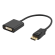 Adapter DELTACO DVI-I Single Link - DisplayPort, 1080p 60Hz, 0.2m, black / DP-DVI14-K / 00110017 image 1
