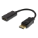 Adapter DELTACO HDMI - DisplayPort, 4K UHD 60Hz, 0.2m, black / R00110022 image 1