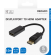 Adapter DELTACO HDMI - DisplayPort, 4K UHD 60Hz, 0.2m, black / R00110022 image 2