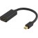Adapter DELTACO mini DisplayPort - HDMI , 4K, 0,2 m, black / DP-HDMI25-K image 3