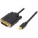 Adapteris DELTACO mini, DisplayPort / DVI-I, 2m, juodas / DP-DVI202 paveikslėlis 1