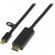Adapter DELTACO mini DisplayPort / HDMI, 2m, Full HD in 60Hz, 2m, black, 20-pin ha 19 pin pin  black / DP-HDMI204 фото 1
