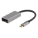 Adapter DELTACO USB-C-DisplayPort, 3840x2160, 60Hz, space gray / USBC-DP2 image 2
