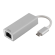 DELTACO PRIME USB-C Network Adapter, Gigabit, 1xRJ45, 1xUSB Type C Male, Aluminum, Silver/ USBC-1077 фото 1