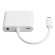 DELTACO USB-C docking station, HDMI / VGA / Audio / USB-C, 100W USB-C PD 3.0, white / USBC-HDMI16 image 1