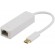 DELTACO USB 3.1 network adapter, Gigabit, 1xRJ45, 1xUSB 3.1 Type C male, white / USBC-GIGA1 image 2