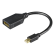 DisplayPort - miniDisplayPort adapter DELTACO 4K UHD 60Hz, 0.2m, black / MDP-DP1-K / 00110028 image 1