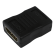 HDMI adapter DELTACO gold-plated connectors, 4K UHD, black / HDMI-12-K / 00100025 image 2