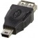 USB adapter DELTACO Type A ho - Type Mini-B ha, black / USB-72 image 1