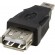 USB adapter DELTACO Type A ho - Type Mini-B ha, black / USB-72 image 2