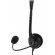 DELTACO headset, volume control on cable, 2m cable, 2x3,5mm, black / HL-2 image 2
