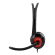 DELTACO on-ear headset, 20Hz-20kHz, 32&Omega;, 3.5mm 4-pin mini-connector, 1.8m, black/red / HL-108 image 2