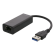 USB Hub DELTACO 1xRJ45, 1xUSB 3.0, black / USB3-GIGA5 фото 1