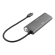 USB-C HUB DELTACO 18W 3.6A, USB 3.1, 1xUSBC, 4xUSB-A, black / USBC-1207 image 1