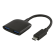 USB-C Hub DELTACO 2xUSB-A, 0.1m cable, black / USBC-HUB4 image 1