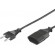 Cable DELTACO CEE 7/16 to IEC 60906-1 Class 0.2m, black / DEL-109AD image 3
