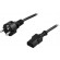 DELTACO grounded device cable CEE 7/7 -  IEC 60320 C13 , max 250V / 10A, 5m black / DEL-111M image 2