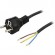 DELTACO grounded cable, CEE 7/7 , max 250V / 10A, 2m, black DEL-109R image 2