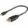 Cable DELTACO USB 2.0 "micro B-AF" OTG, 0.2m, black / USB-73-K image 2
