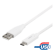 USB-C to USB-A cable, 2m, 3A, USB 2.0, white DELTACO / USBC-1011M image 2