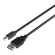 USB 2.0 cable DELTACO USB-A male - USB-B male, LSZH, 3m, black / USB-230S-LSZH image 1