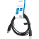 USB 2.0 cable DELTACO USB-A male - USB-B male, LSZH, 2m, black / USB-218S-LSZH image 3