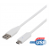 USB 2.0 cable, Type C - Type A ha, 0.5m, white DELTACO / USBC-1008 image 1