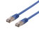 Patch cable DELTACO S/FTP Cat6, 0,5m, 250MHz, Delta-certified, LSZH, blue / SFTP-60BH image 1