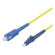 Fiber cable DELTACO 5m, LC - SC, 9/125, OS1/2, single mode, LSZH / LCSC-85 image 1