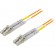 Fiber cable DELTACO OM1, LC - LC, duplex, UPC, 62,5/125, 5m, orange / LCLC-5M image 1