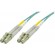 Fiber cable DELTACO LC - LC, 50/125, OM3, duplex, multimode, 10m / LCLC-610 image 1