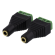 3-pin Terminal block to 3,5mm, 2-Pack, Screw fix, 3,5mm female DELTACO black / TBL-1008 image 2