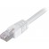Cable DELTACO F / UTP Cat6 patch, LSZH, 0.3m, white / STP-603V image 1