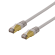 Cable DELTACO S/FTP Cat6a patch, Delta-certified, LSZH, 2m, gray / SFTP-62AH image 1