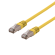 Cable DELTACO U / STP Cat6a, LSZH, 0.5m, yellow / STP-60GLAU image 2