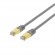 DELTACO S / FTP Cat7 patch cable, 0.3m, 600MHz, Delta-certified, LSZH, RJ45, gray / STP-703 фото 1