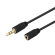 Audio cable DELTACO 3.5mm, gold-plated, 2m, black / MM-160-K / R00180012 image 1