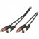 Cable DELTACO audio, 2xRCA-2xRCA, 1.0m / MM-109-K image 2