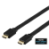 Cable DELTACO Flat High Speed with Ethernet HDMI, 4K UHD, 2m, black / HDMI-1020F-K / R00100005 image 1