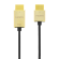 Cable DELTACO Ultra-thin HDMI, 4K UHD, 3m, black/gold / HDMI-1043-K / 00100012 image 2