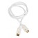 Cable QNECT HDMI 1m, white / 301860 image 1