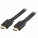 DELTACO flat HDMI cable, 4K, UltraHD in 30Hz, 5m, gold plated connectors, 19 pin ha-ha, black / HDMI-1050F-K image 2