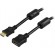 DELTACO HDMI extension cable, 4K 60hz, HDMI Type A ha - ho, 1m, black / HDMI-121 фото 1