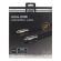 DELTACO PRIME Active HDMI Cable, 10m, Embroidered, HDMI High Speed ​​with Ethernet, HDMI Type A ha, 4K, Spectra, Gold Plated, Black HDMI-4100 image 2